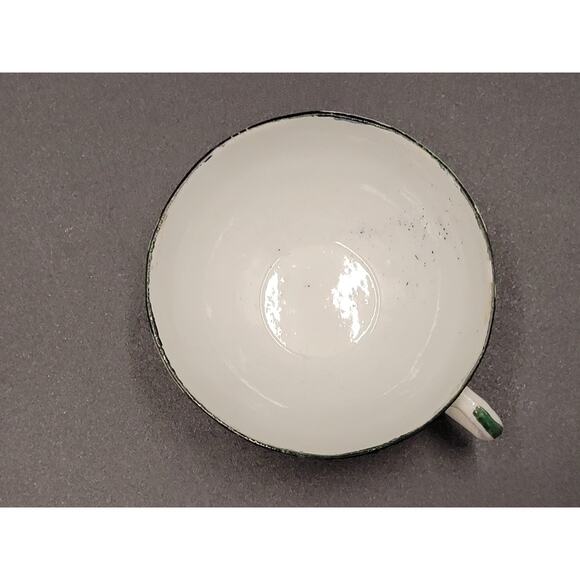 Rose Famille Tea Cup Antique Floral Handpainted Delicate Unsigned - Picture 10 of 13